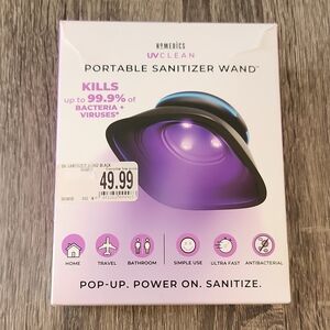 Homedics Portable UV Sanitizer Wand - Pink and Black